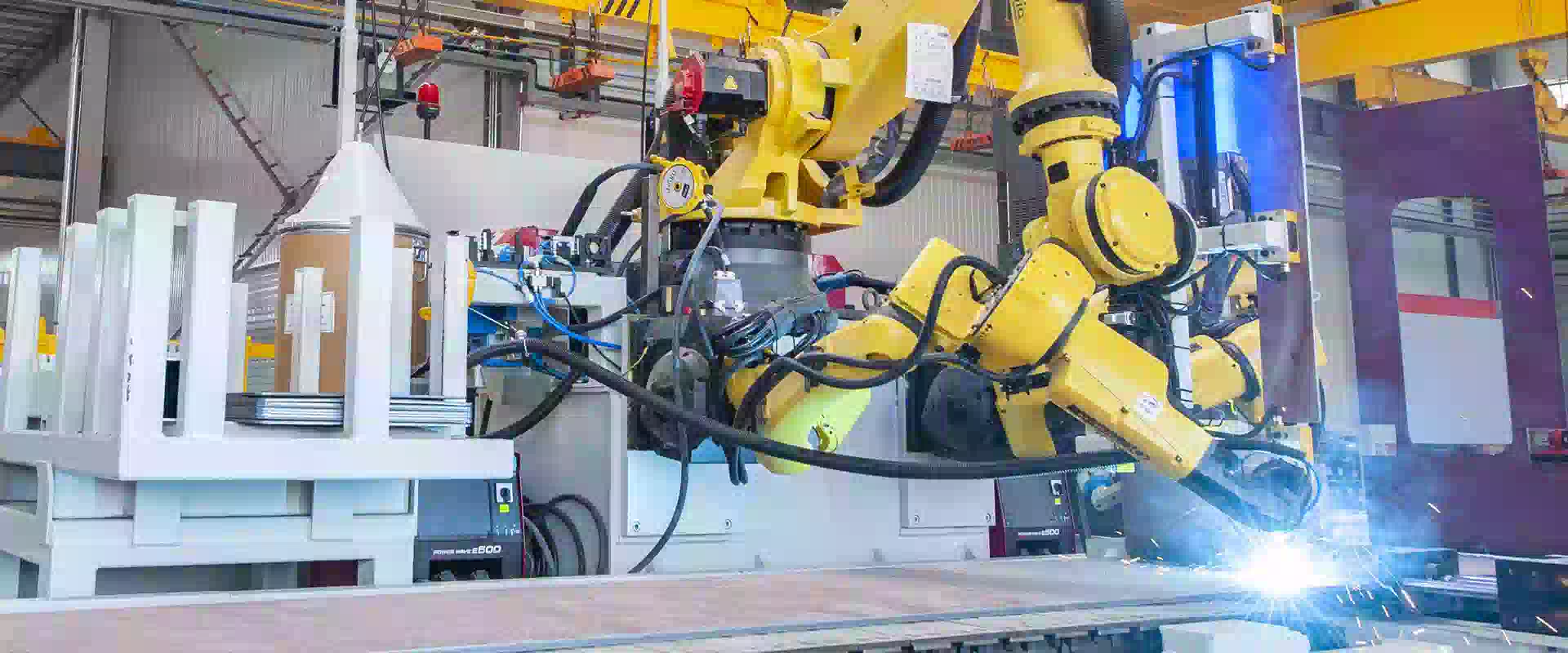 Rib plate welding station