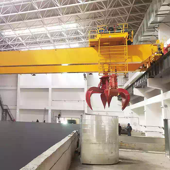 Shanxi Biomass Energy Co., Ltd. garbage grab bridge crane
