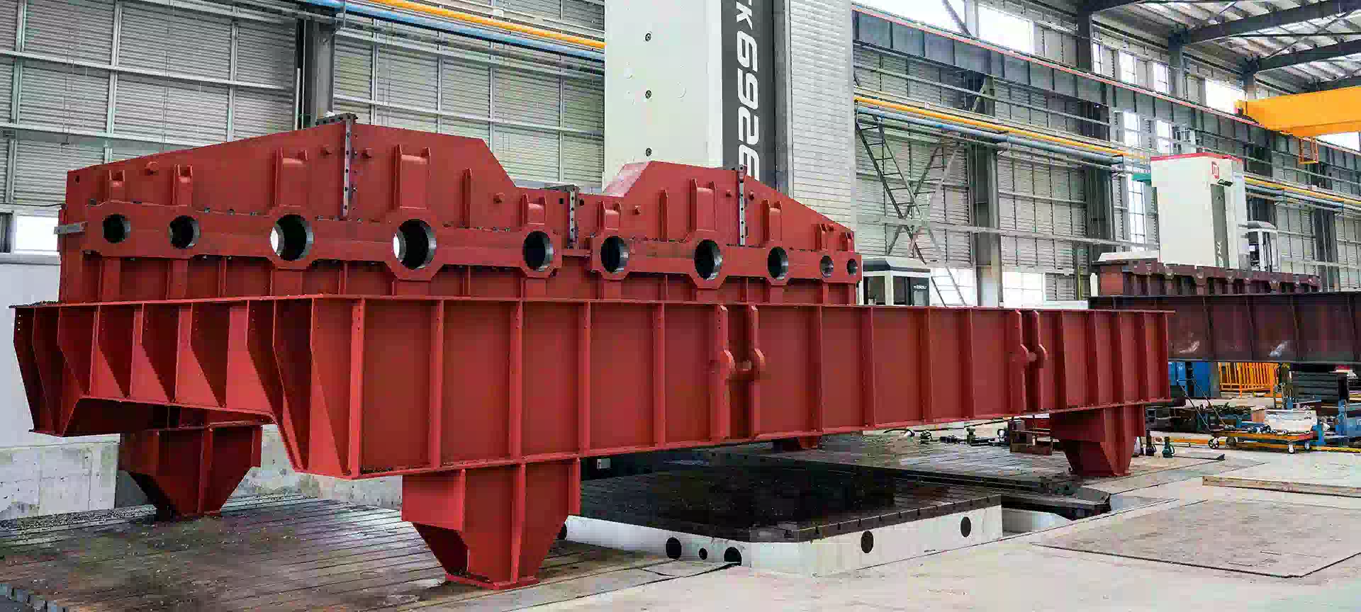 Heavy duty CNC floor milling machine bed