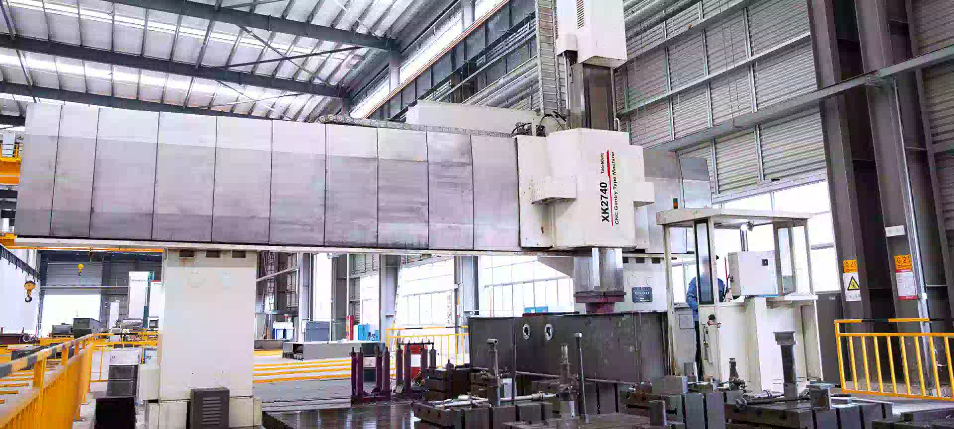 Large scale shadow data gantry milling machine